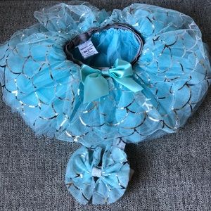 Mermaid tulle tutu and matching headband